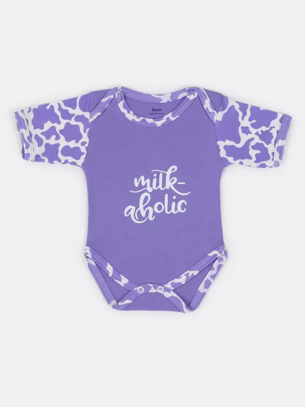 Боди Rant Milk-Aholic с коротким рукавом violet арт. 6281